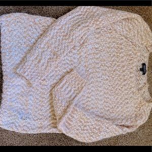 Fuzzy oversized sweater.